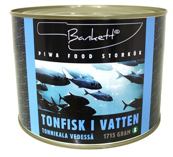 Tonfisk i bit Vatten